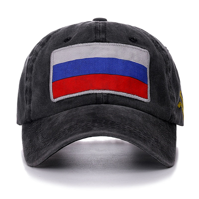 RUS Flag Vintage Grå Adjustable