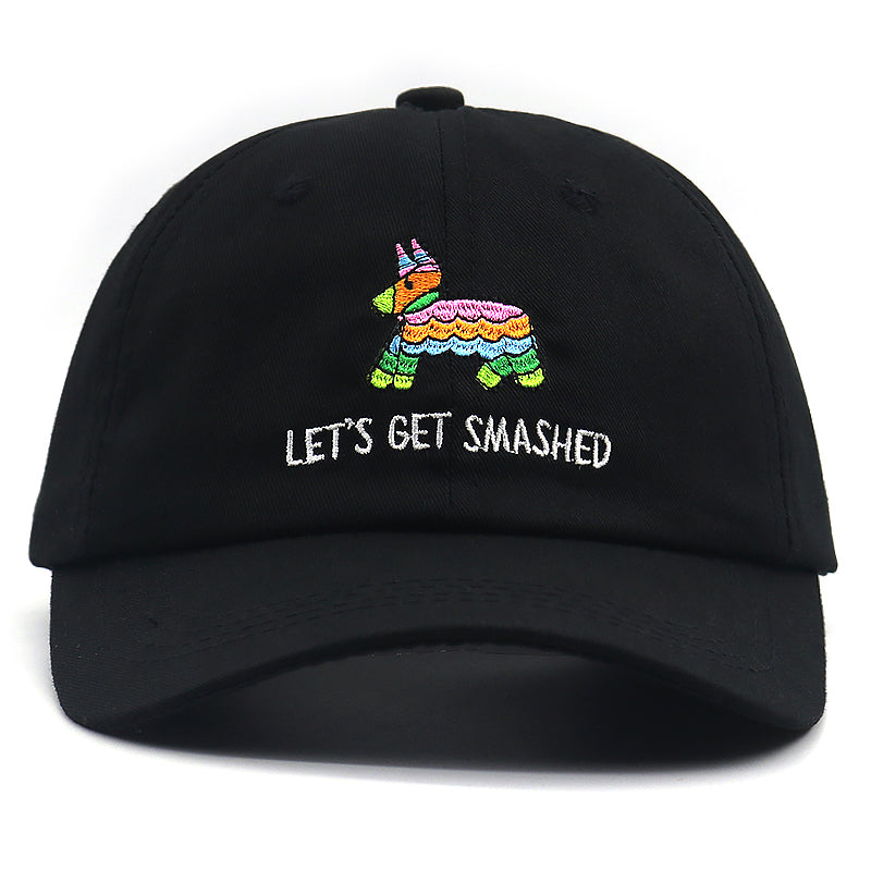 Let's Get Smashed Svart Dad Hat
