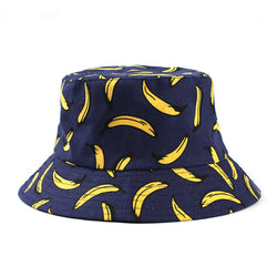 Tropic Bananas Foldable Navy Bucket