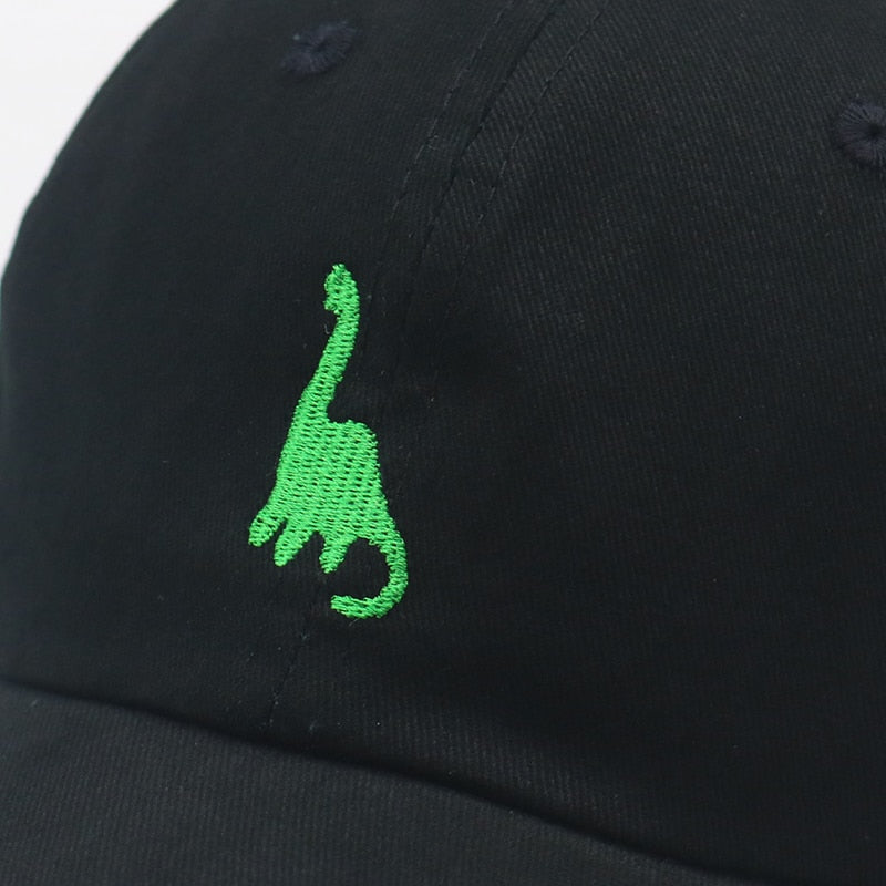 Green Dinosaur Svart Dad Hat