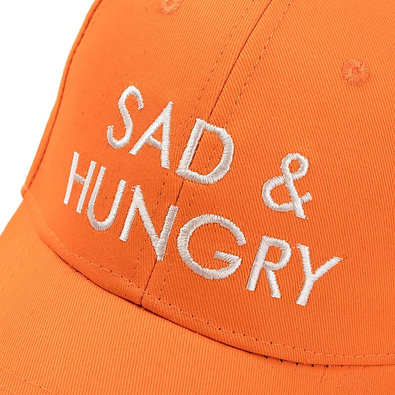 Sad & Hungry Orange Adjustable Keps