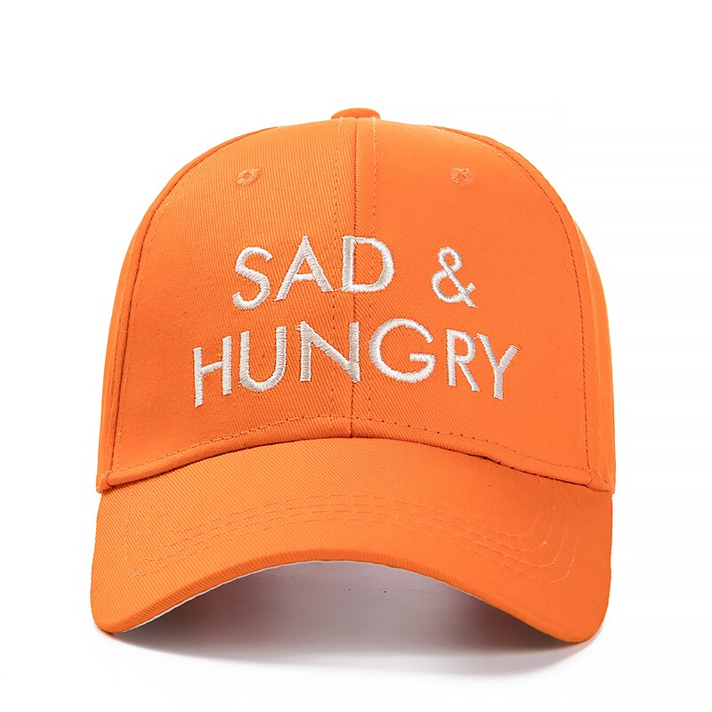 Sad & Hungry Orange Adjustable Keps