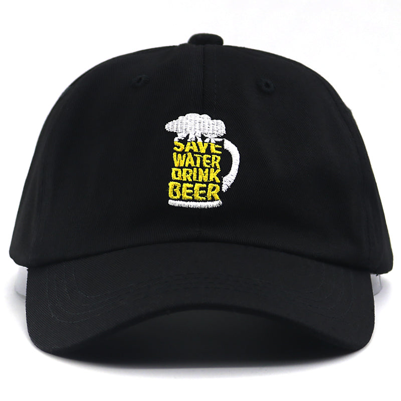 Save Water Svart Dad Hat