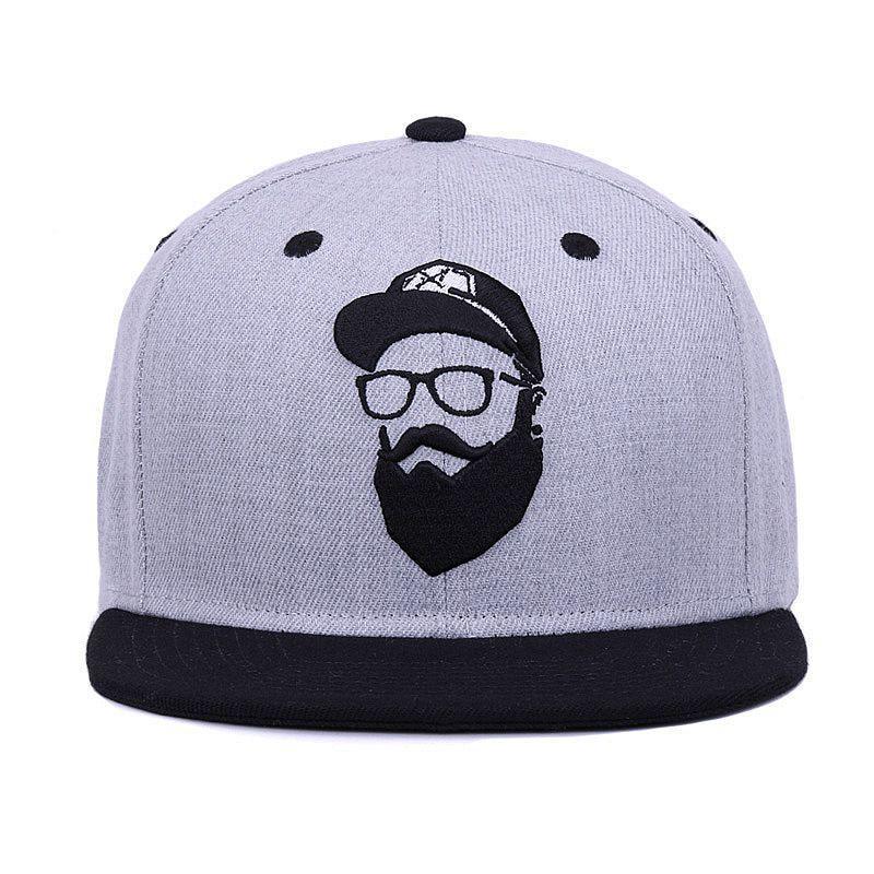 Vintage Beard Grå Snapback Keps