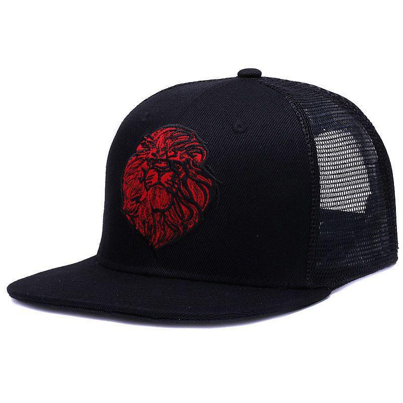 Panthera Leo Svart Mesh Snapback