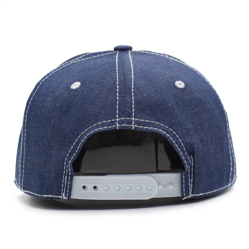 US Naval Denim Blå Snapback