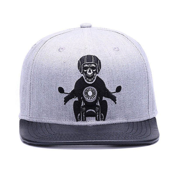 Skeleton Rider Grå Snapback
