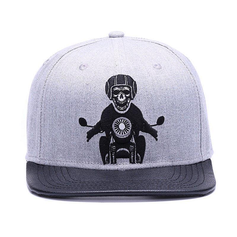 Skeleton Rider Grå Snapback
